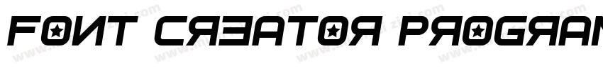 Font Creator Program转换器字体转换